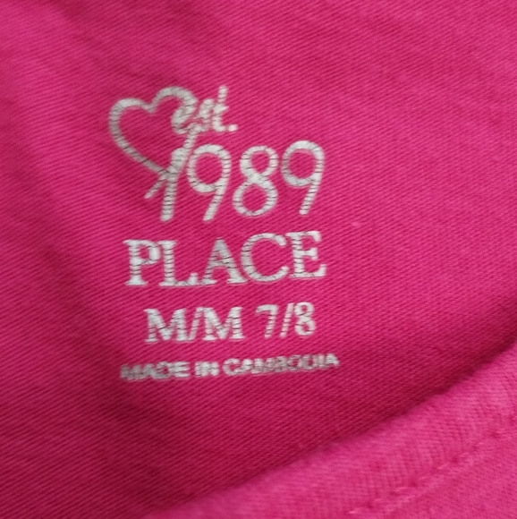 -1989 Place Girls M 7/8 PINK Floral DRESS Casual Tank Dress - Picture 4 of 9